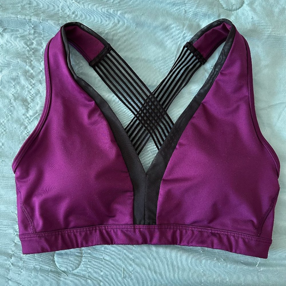 *CHANGING PLATFORM* Purple Black Sports Bra Victoria's Secret